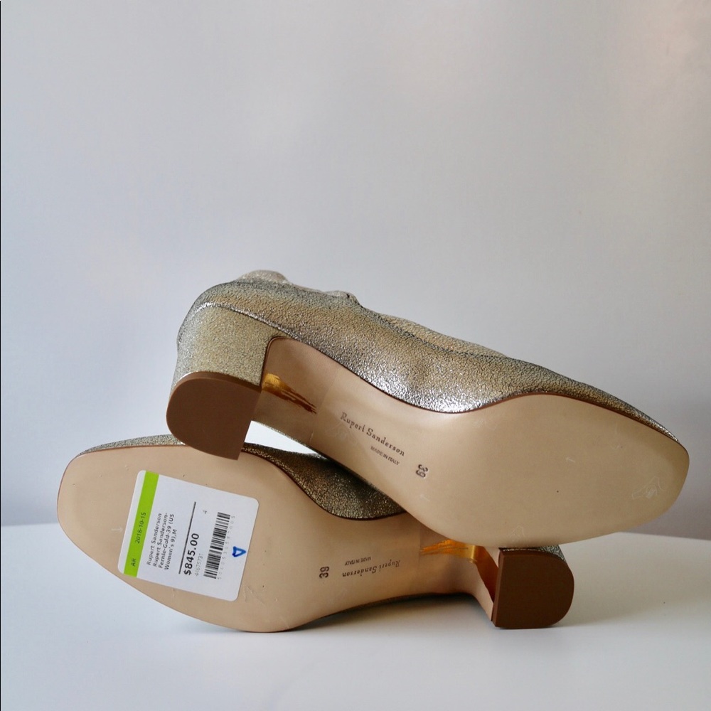 Rupert Sanderson Fernie Gold Metallic Leather Boot - Picture 4 of 8